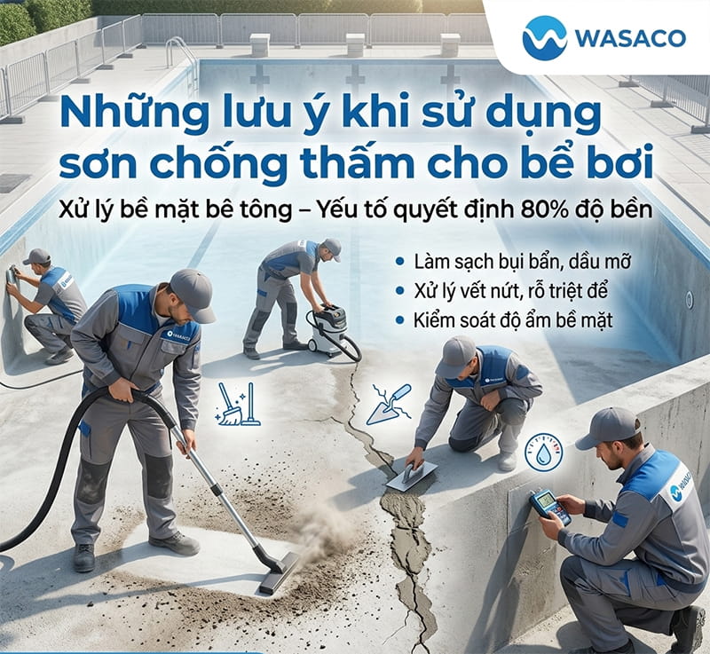 Có nên dùng sơn chống thấm cho bể bơi không