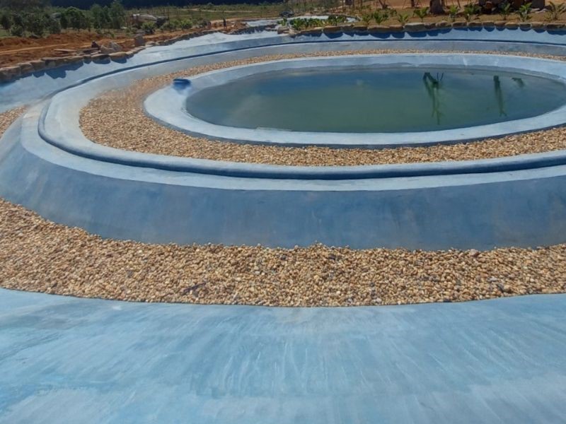 Dự án thi công chống thấm bể bơi tại xã Trần Thương, Ninh Bình