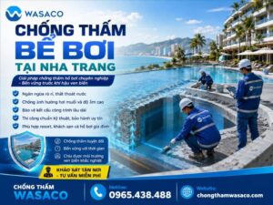chống thấm bể bơi tại Nha Trang