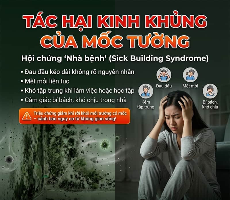 mốc tường có độc không