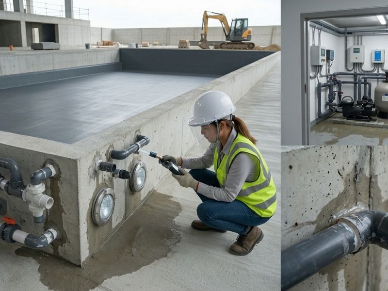 tiêu chuẩn nghiệm thu chống thấm bể bơi