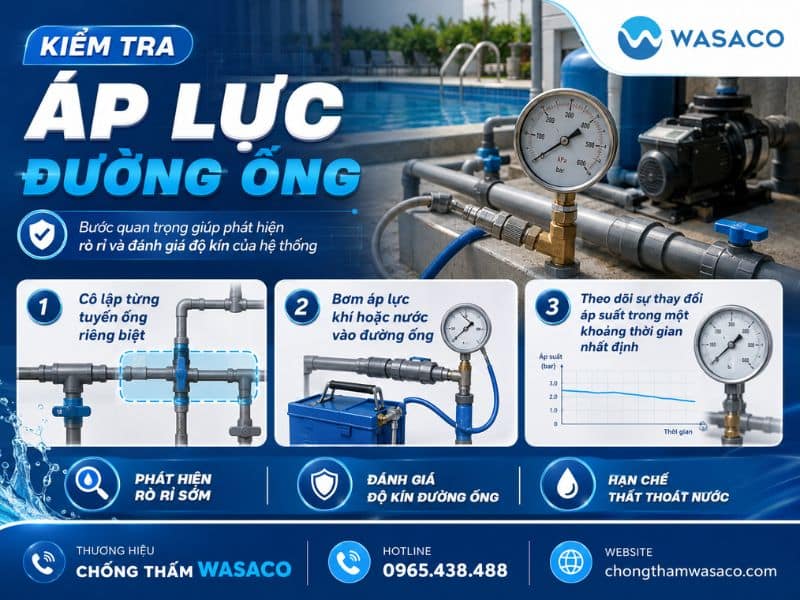 Cách xác định vị trí rò rỉ trong bể bơi 