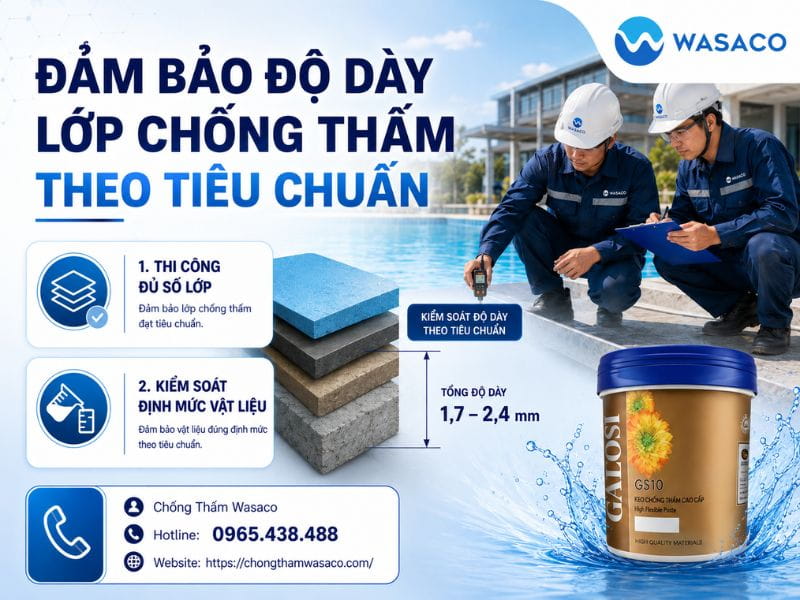Chống thấm bể bơi nước mặn cần lưu ý gì?