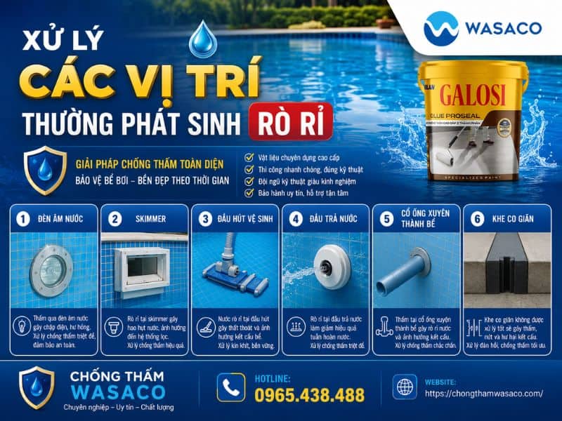 Chống thấm bể bơi tại Hải Phòng