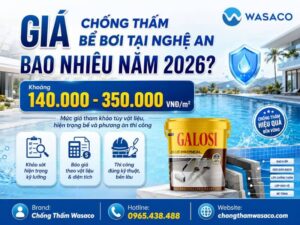 Giá chống thấm bể bơi tại Nghệ An