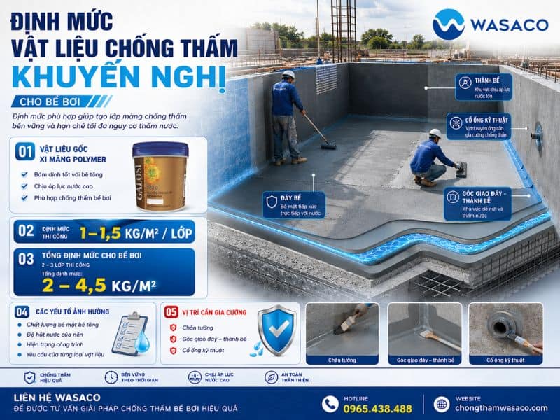 Nên sơn chống thấm bể bơi 1 lớp hay 2 lớp?