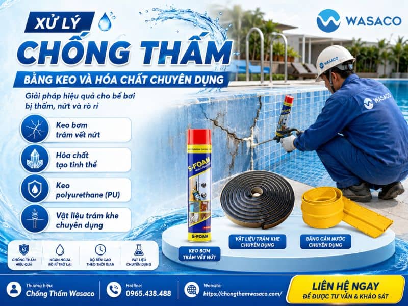 chống thấm bể bơi tại Quảng Ninh