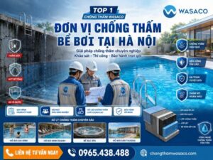 đơn vị chống thấm bể bơi tại Hà Nội