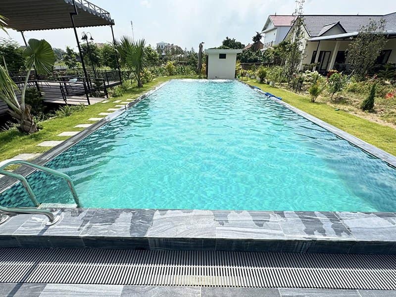 Dự án thi công chống thấm bể bơi tại xã Cát Thành, Ninh Bình