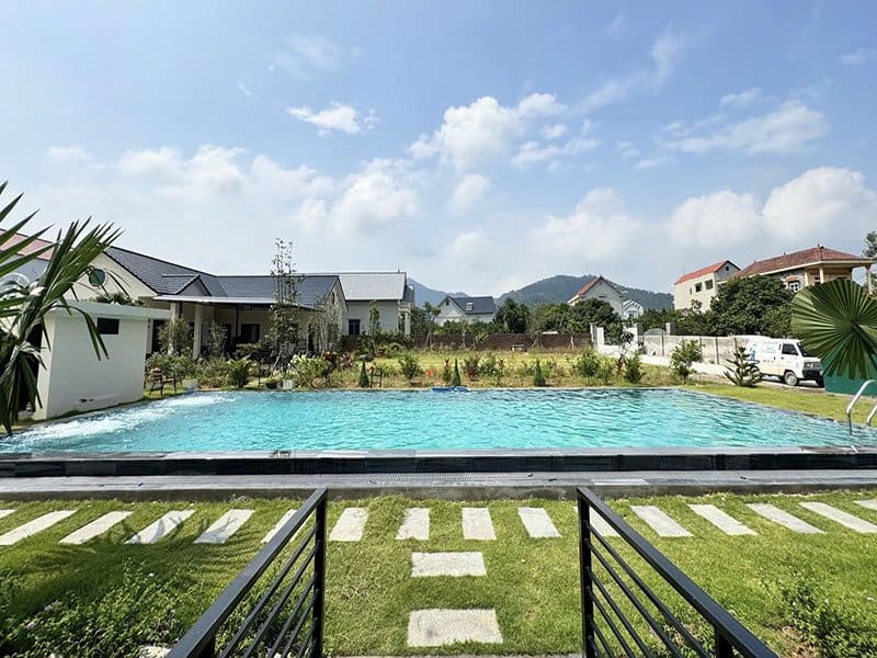 Dự án thi công chống thấm bể bơi tại xã Cát Thành, Ninh Bình