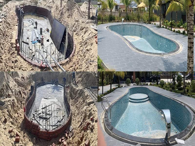 Dự án thi công chống thấm bể bơi tại xã Sen Ngư, Quảng Trị