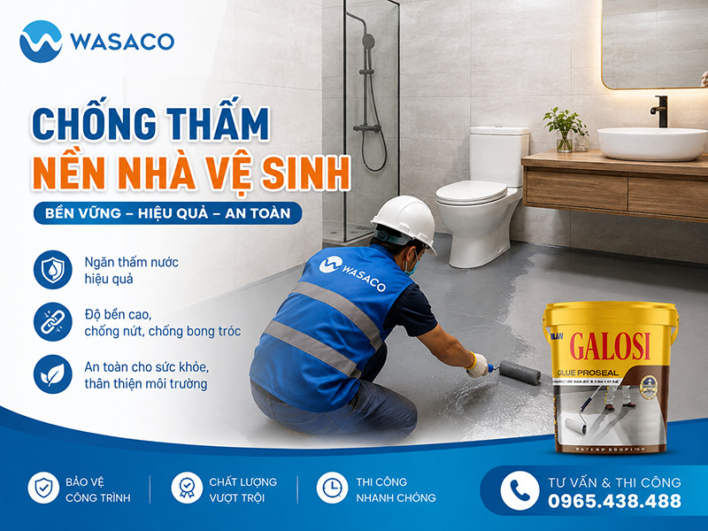 Chống thấm nền nhà vệ sinh