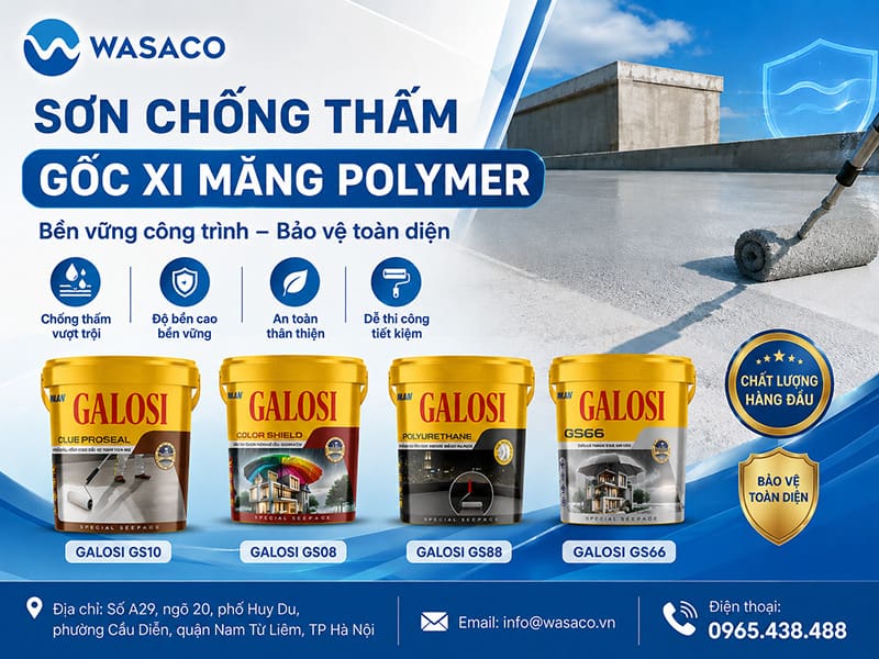 Sơn chống thấm gốc xi măng Polymer