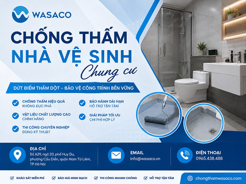 Chống thấm nhà vệ sinh chung cư
