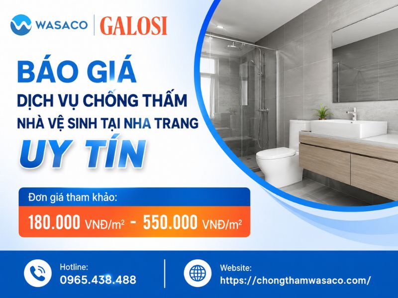 Chống thấm nhà vệ sinh tại Nha Trang