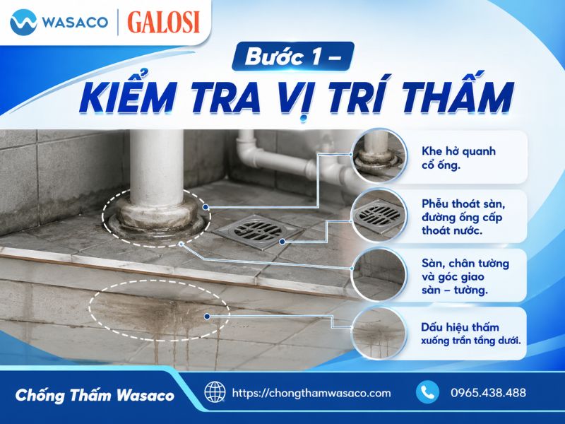 chống thấm cổ ống nhà vệ sinh