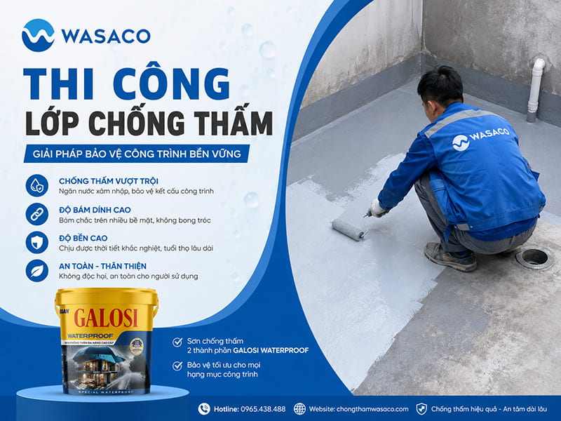 Thi công lớp chống thấm