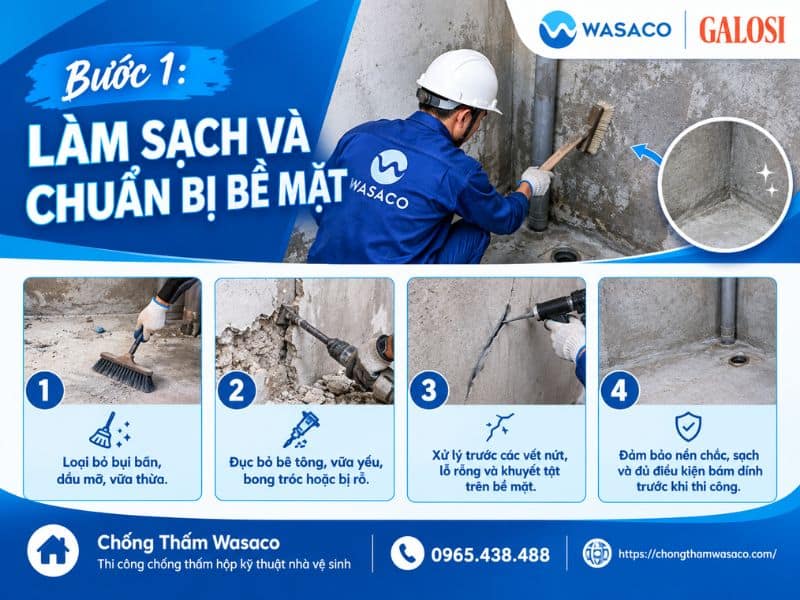 Cách chống thấm hộp kỹ thuật nhà vệ sinh