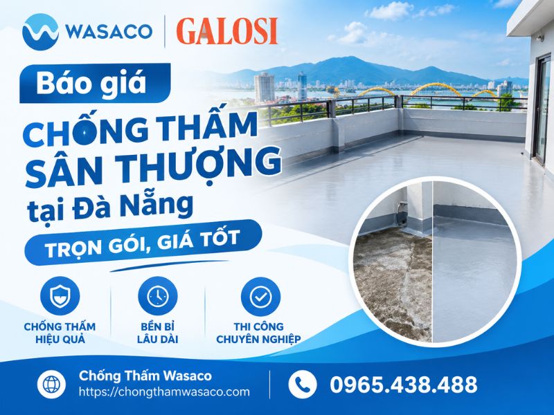 chống thấm sân thượng tại Đà Nẵng
