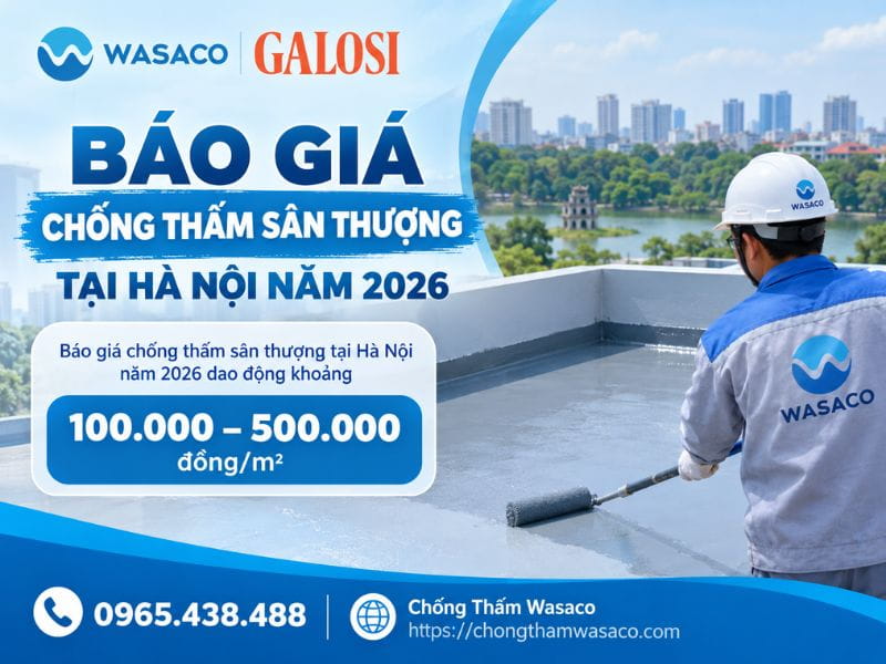 chống thấm sân thượng tại Hà Nội