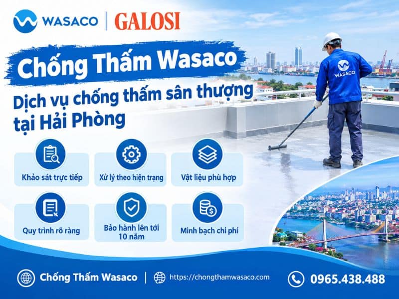 chống thấm sân thượng tại Hải Phòng