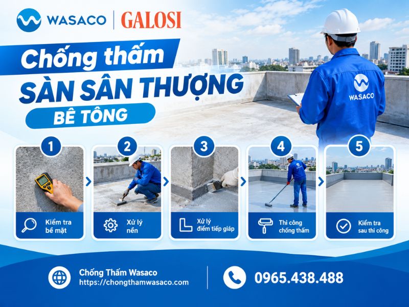 chống thấm sân thượng tại Hải Phòng