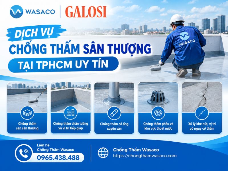 chống thấm sân thượng tại TPHCM