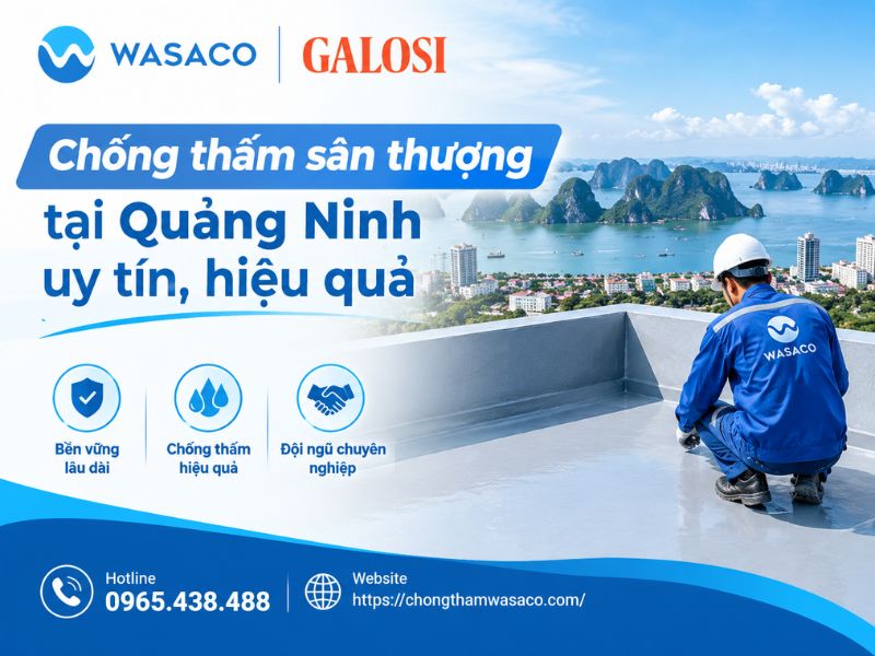 Chống thấm sân thượng tại Quảng Ninh