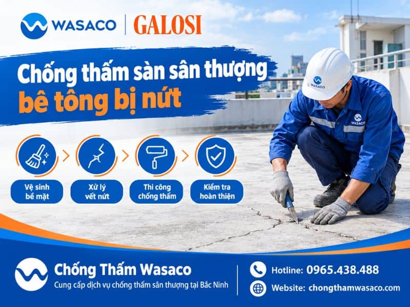 chống thấm sân thượng tại Bắc Ninh