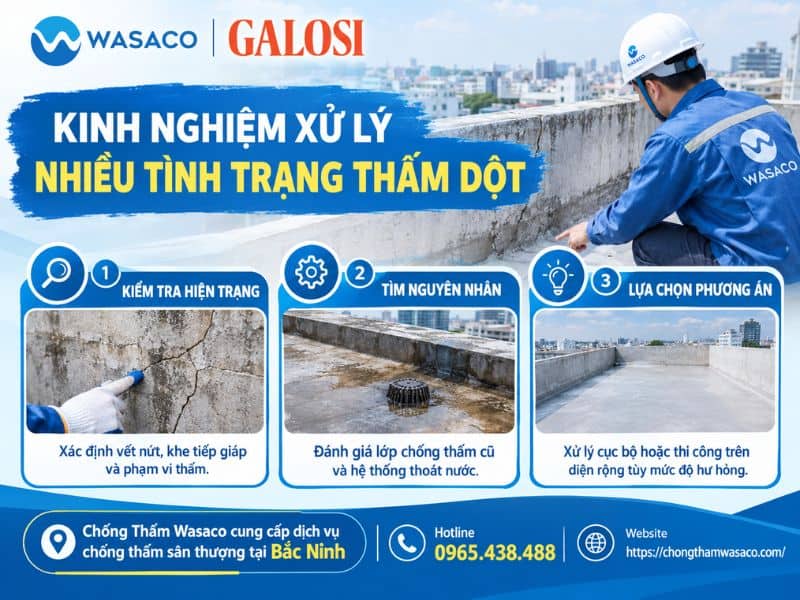 chống thấm sân thượng tại Bắc Ninh