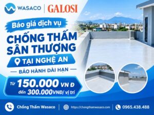 chống thấm sân thượng tại Nghệ An
