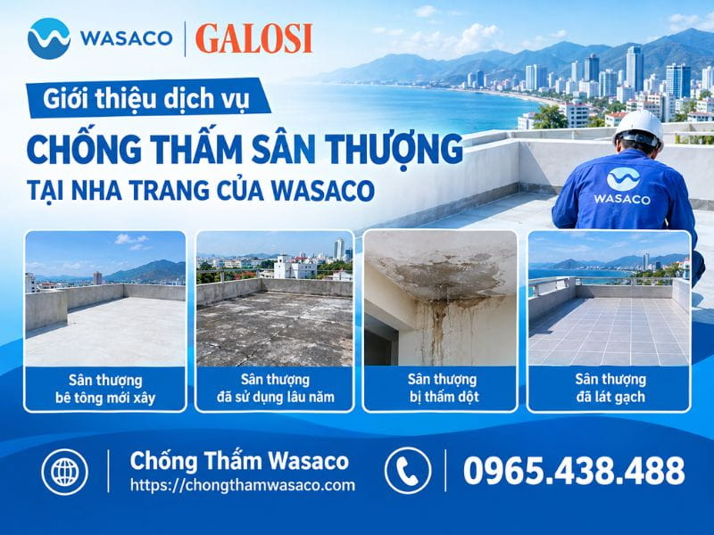 chống thấm sân thượng tại Nha Trang